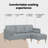 vidaXL Sofa Set with Cushion 2 pcs Light Grey Polyester-299828930