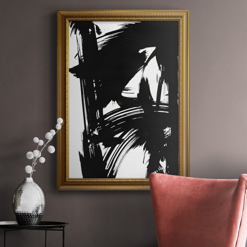 «Black Bamboo II», reproduction sur toile encadrée, H 20 po x l 16 po
