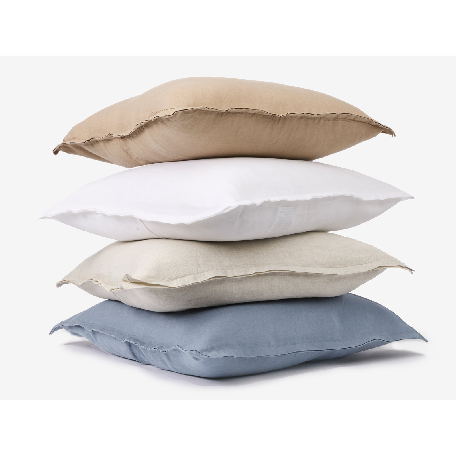 Linen Pillow Cover, Square 22", Harbor Blue