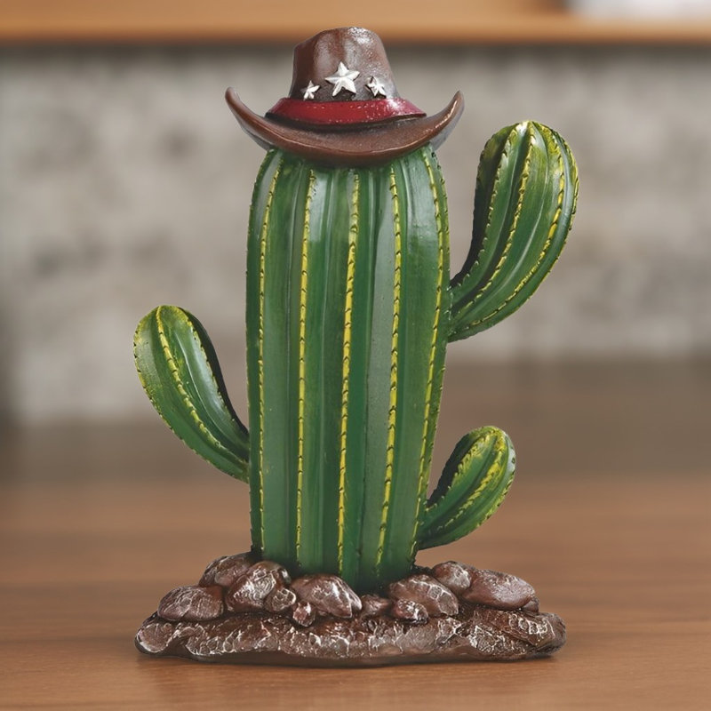 Figurine H 7,75 "avec chapeau de cowboy
