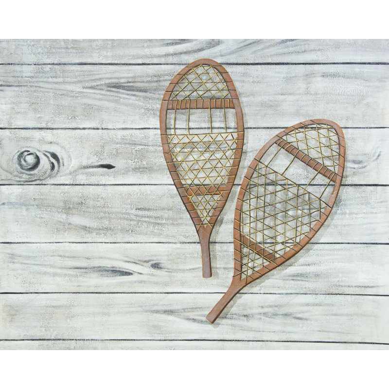 Snowshoes Print On Canvas