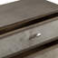 Commode d'appoint 3 tiroirs en peau de vache
