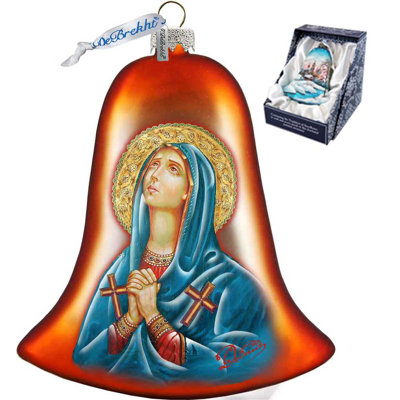 Holiday 3.5'' Handmade Glass Photo Ornament