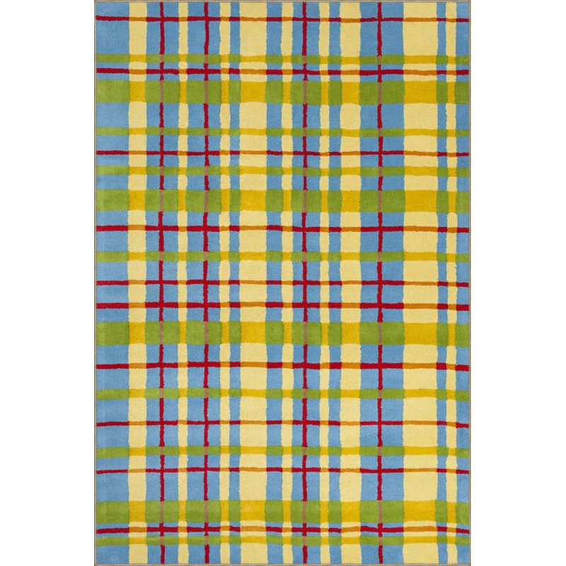 Tapis tissé à rayures, Rond 4 pi