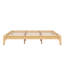 Base de lit plateforme en bois avec support en lattes de bois-136381562