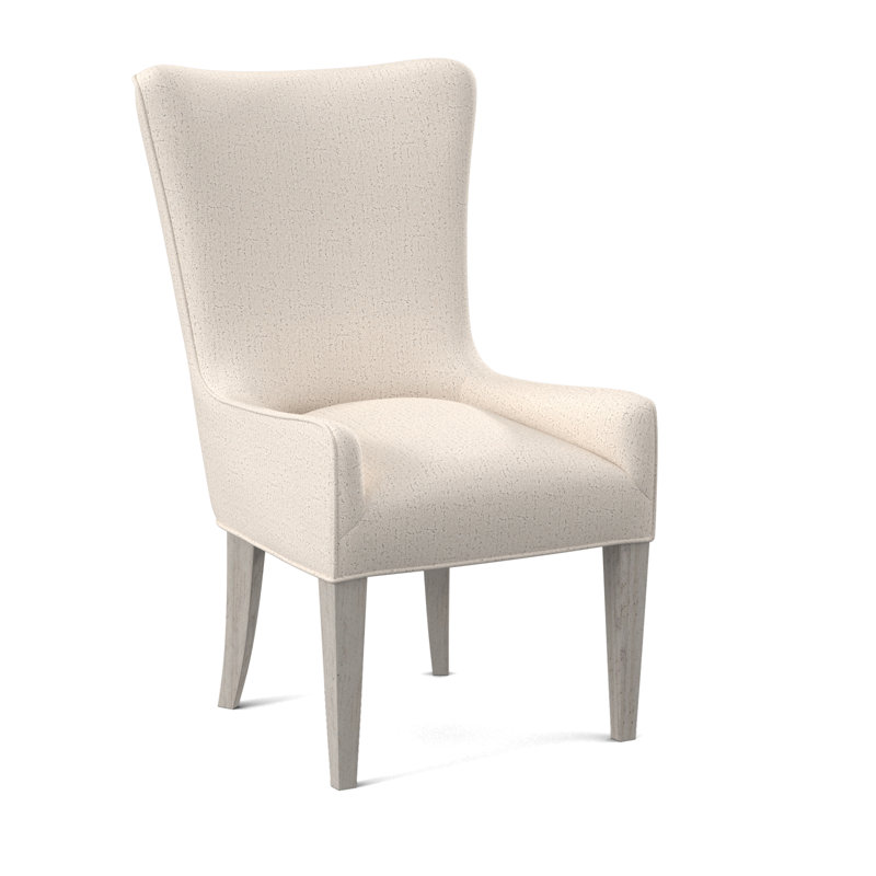 Providence 19'' H Beech Armchair, Bisque, Venice Ivory 100% Polyester