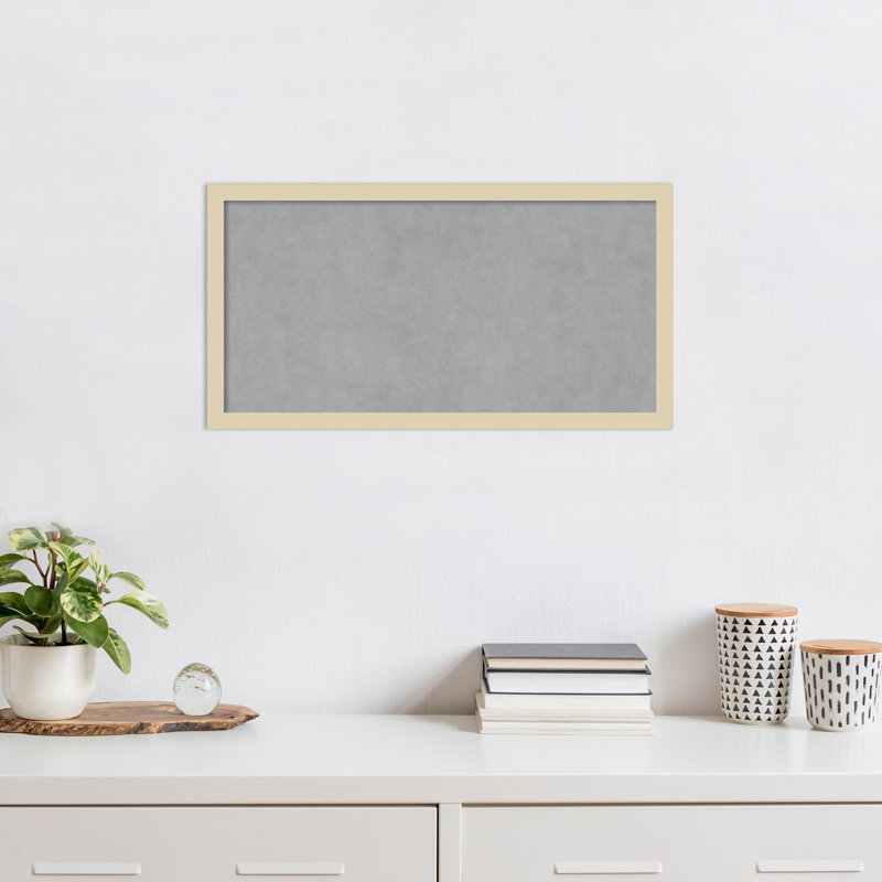 Tableau magnétique à cadre naturel Svelte, H 13 po x l 25 po