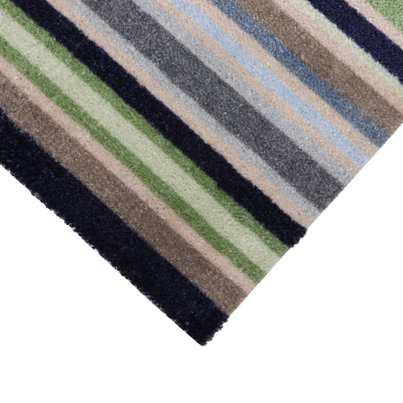 Stripe Mega Mat Non-Slip Striped Indoor Doormat, 0.5cm H x 150cm L x 57cm W