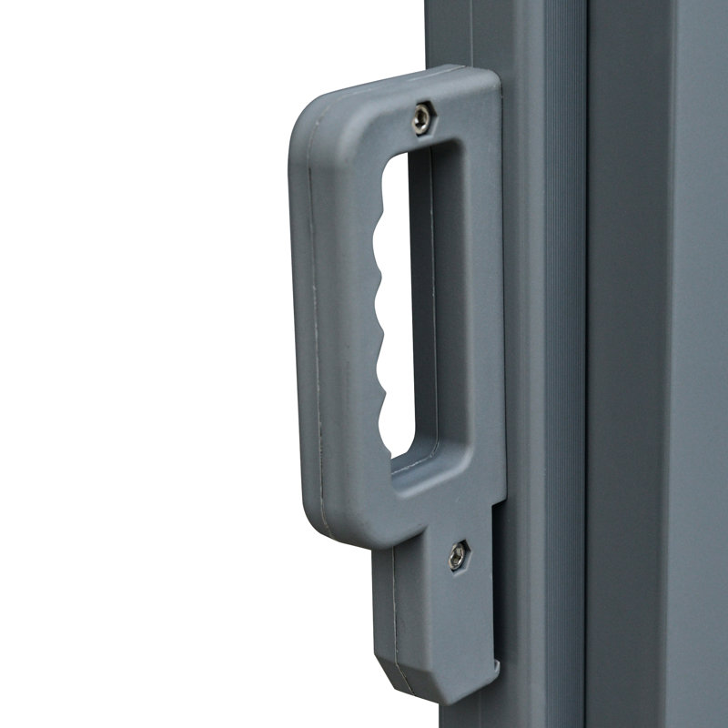 Auvent double rétractable pour écran d'arrière-cour - Structure en acier et en tissu à retournement automatique, construction noire de 20 pi de résistance