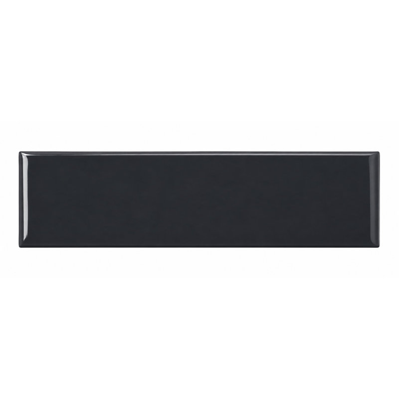 Love Note 3" x 12" Ceramic Wall Tile, Charcoal