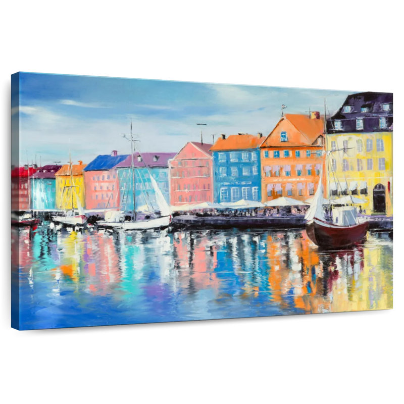 Ravi Cafes By Copenhagen Canal, H 26 po x l 39 po