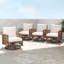 Chaise de patio pivotante avec coussins Aldophé