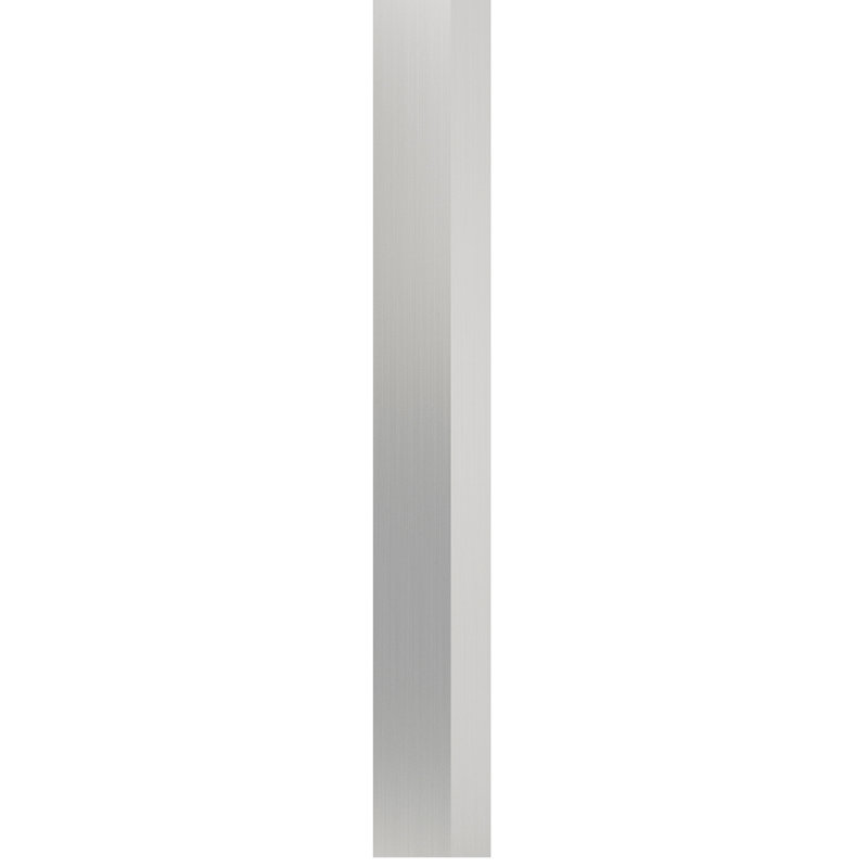 2in. x 34 1/2in. to 36in. Square Stainless Steel Newel, Brushed, Stainless Steel