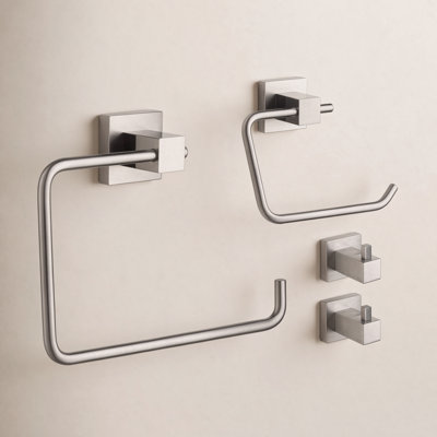 Cube 4-Piece Bathroom Hardware Set