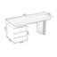 Bureaux rectangulaires noirs en bois manufacturé-107848255-107848253