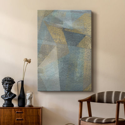 Geometric Facets I -Custom Wrapped Gallery Cavas
