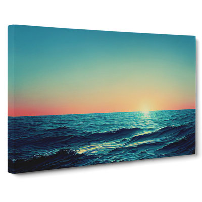 Ocean Sunset - Wrapped Canvas Print