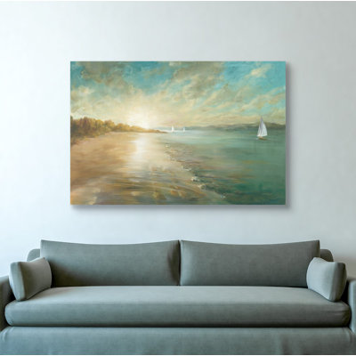 «Coastal Glow» par Danhui Nai, art mural sur toile