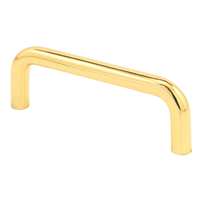 Prime-Line Wire Drawer Pull, 3 in., Brass Finish