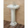 Roosevelt 27.5" Tall Vitreous China Oval Pedestal Bathroom Sink with Overflow