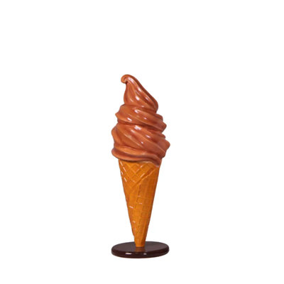 Petite statue de table crème glacée au chocolat