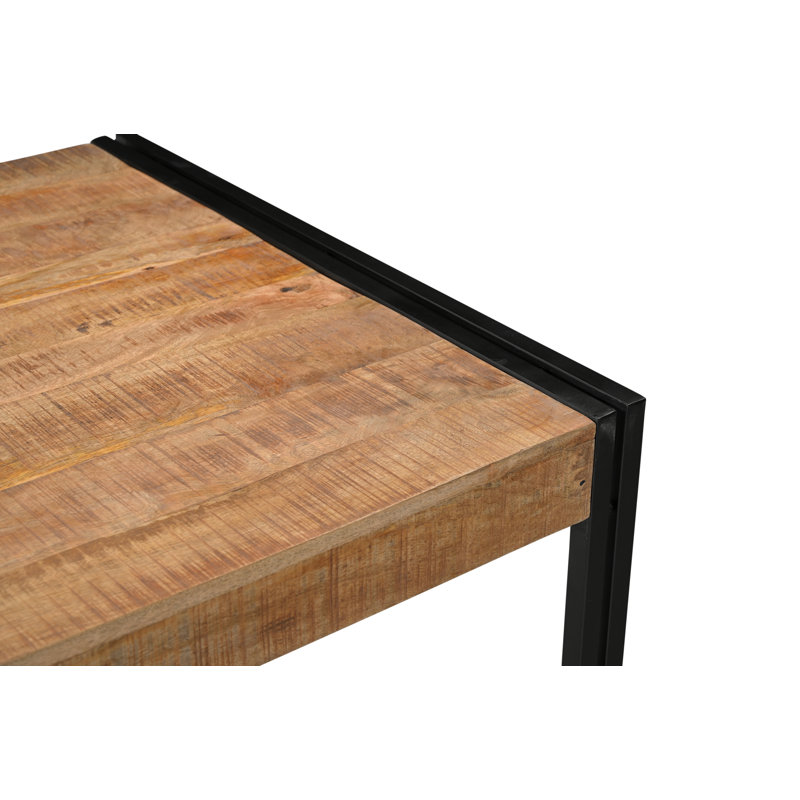 Table de salle à manger à tréteaux en bois massif Almodovar de Loon Peak, Manguier scié, H 30 po x L 60 po x l 35,5 po