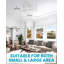 Ventilateur de plafond 20 po Boho Fandelier-881047397