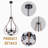 5-light Dimmable Iron Chandelier