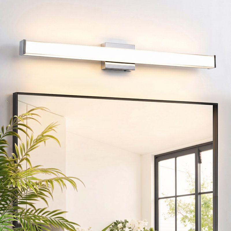 Applique murale moderne pour salle de bain, luminaire DEL 3 CCT à intensité variable, éclairage linéaire au-dessus du miroir