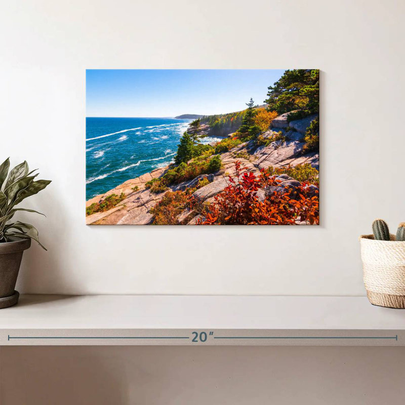 Gillard Maine Coastline Cliff, H 8 po x l 12 po