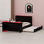 Lit de jour fonctionnel avec lit gigogne, bureau intégré, éclairage à DEL et ports USB-1858090689