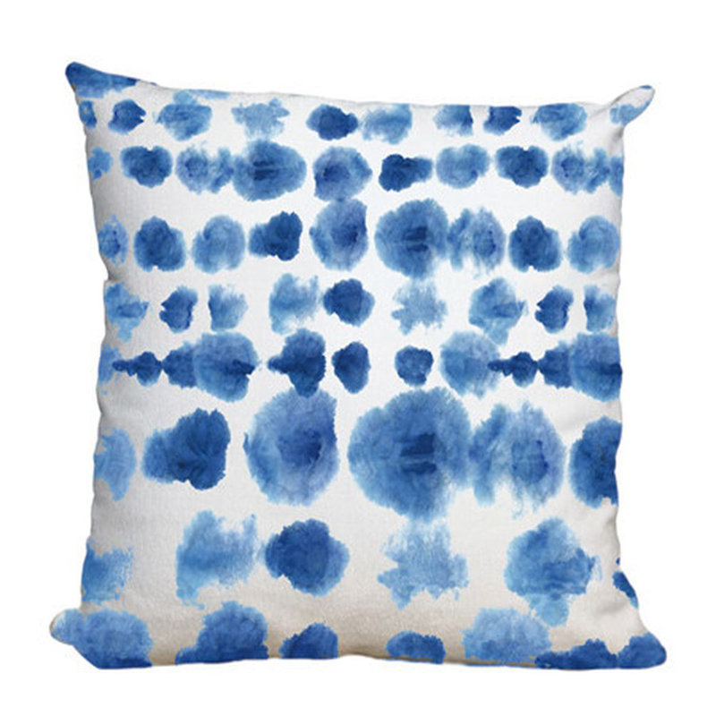 Abstract Blue Dots Cushion