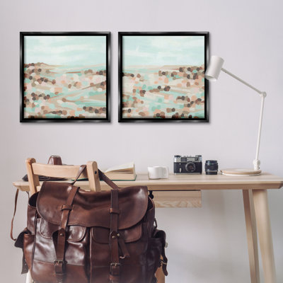 «Mint Pastel Abstract Vista 2 PC Floater» par June Erica Vess