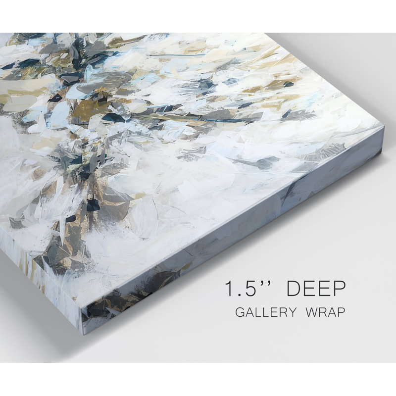 «Black and White Waves IV», reproduction sur toile 3 pièces, H 27 po x l 54 po x P 2 po