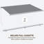 Dakota Fields 395cm W x 300cm D Polyester Grey Cover Motorised Retractable Patio Awning