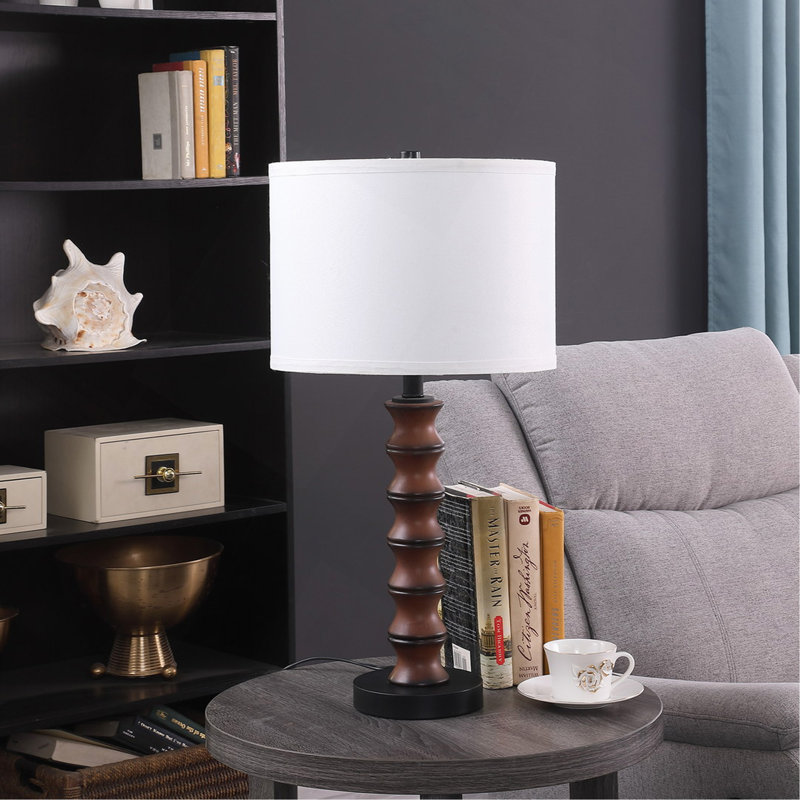 Lampe de table moderne 27,5 po In Coastal Littoral Wood Insp