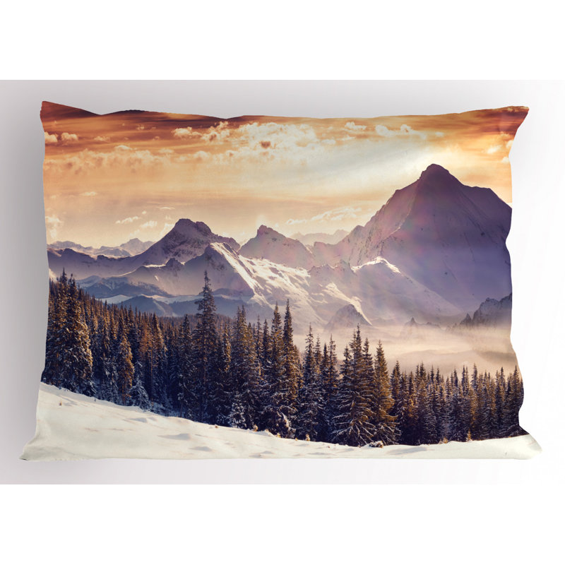 Mountain Polyester Sham Set, Twin