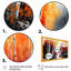 Bouleaux rouges et oranges au bord de la rivière - Impression sur toile-86492019-86492020