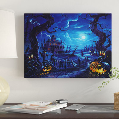 Friday Night Graphic Art Print on Wrapped Canvas