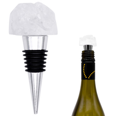 Gaye Quartz Crystal 1 Piece Bottle Stopper