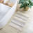 Woven Texture Stripe Bath Rug Grey 20X32"（Only One Rug）