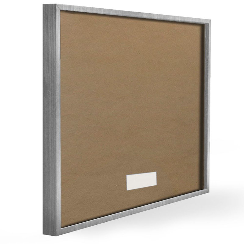 Vintage Saffron Study Floral Herb Canvas Prints with Gray Frame