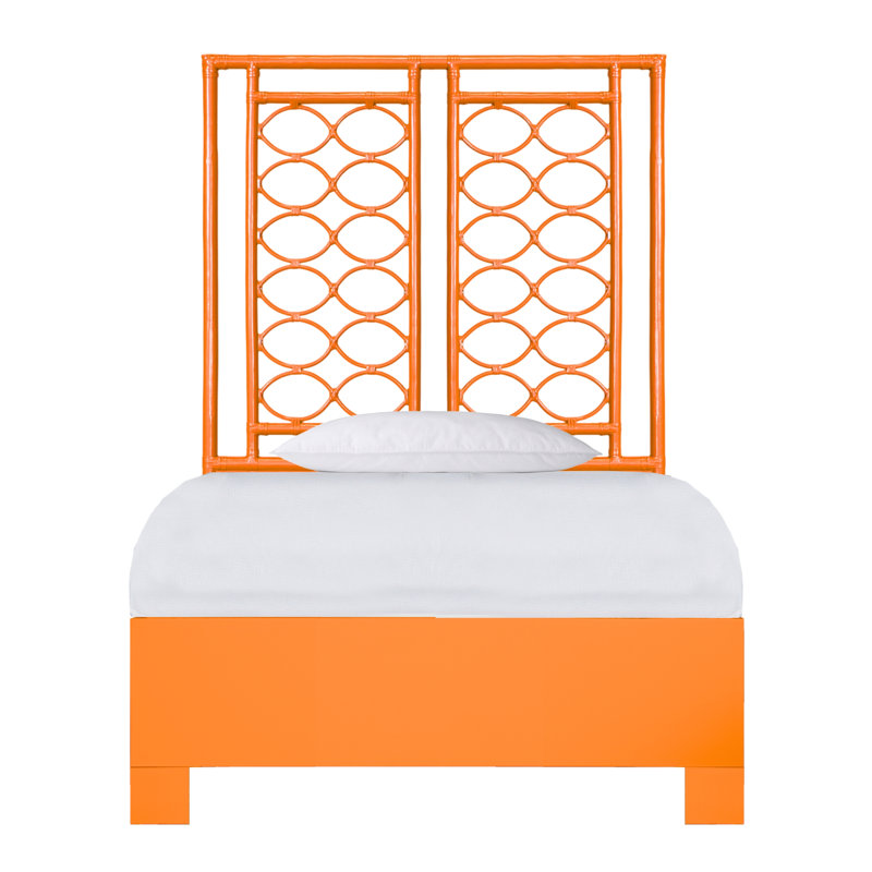 Lit standard à profil bas Infinity, Simple TG, Citrus Orange