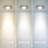 Swivel Recessed Under Cabinet LED Puck Light, 4000K, Brushed Steel-40989681-41023371