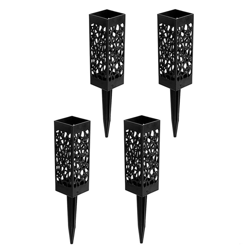 Ensemble de 4 vases à cône en plastique avec pieux Pierre tombale pierre tombale, Ensemble de 4