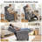 34.6’’ Push Back Recliner Chair With Adjustable Backrest & Footrest-376748607
