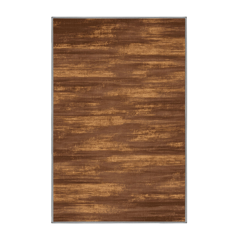 Tapis abstrait lavable à la machine, Rectangle 7 pi x 9 pi