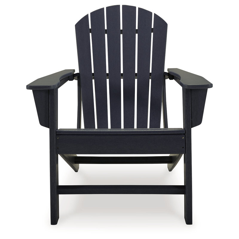 Chaise Adirondack pliante Emory, Noir, noir, noir, noir