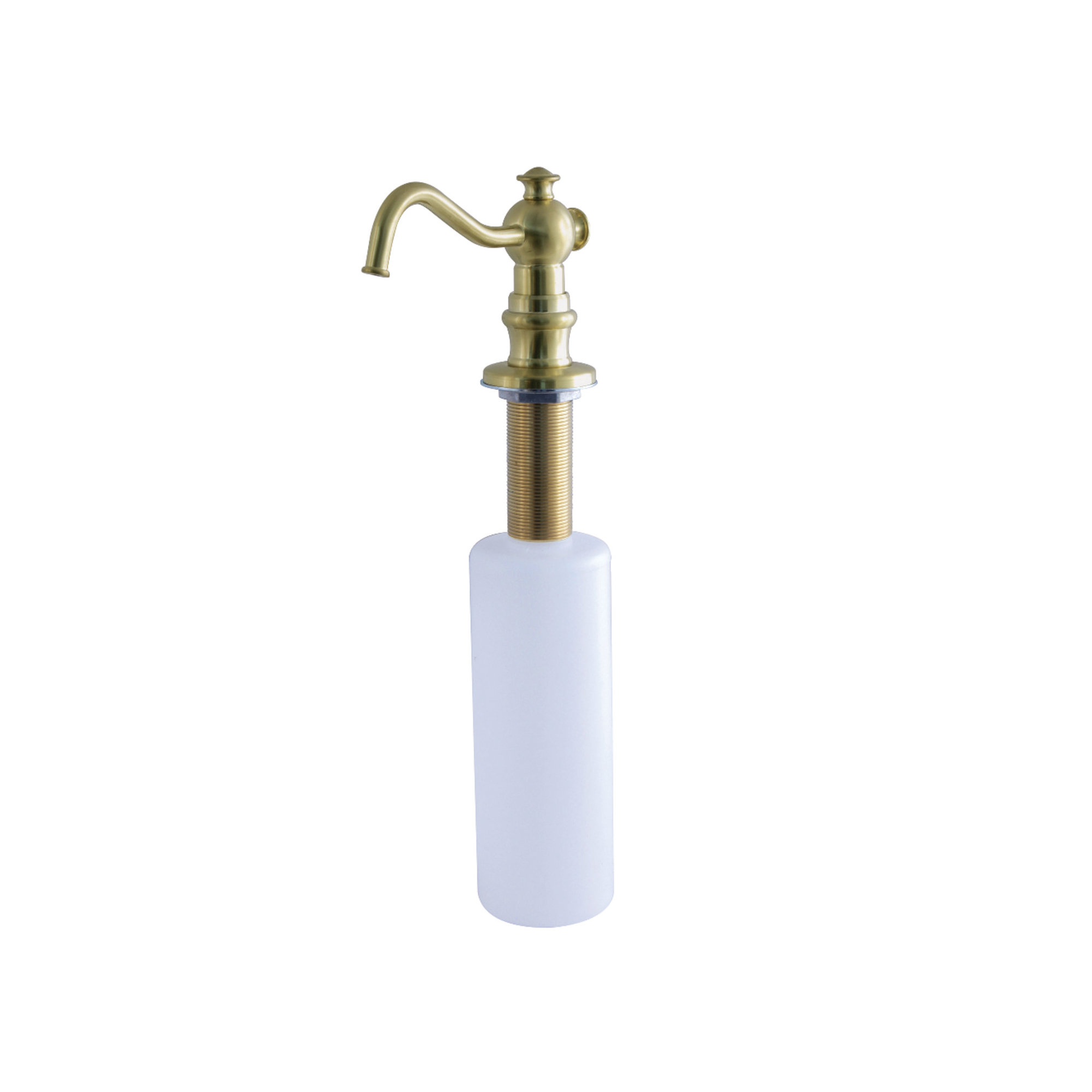 Kingston Brass Vintage Kitchen Soap Dispenser, Brushed Brass