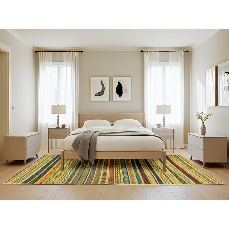 Abstract Indoor Rug, Rectangle 5' x 8'